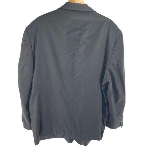 Ferretti Uomo wool Sport Coat Blazer Suit Jacket 3 Button Black Size 52 - 53 - Picture 11 of 12